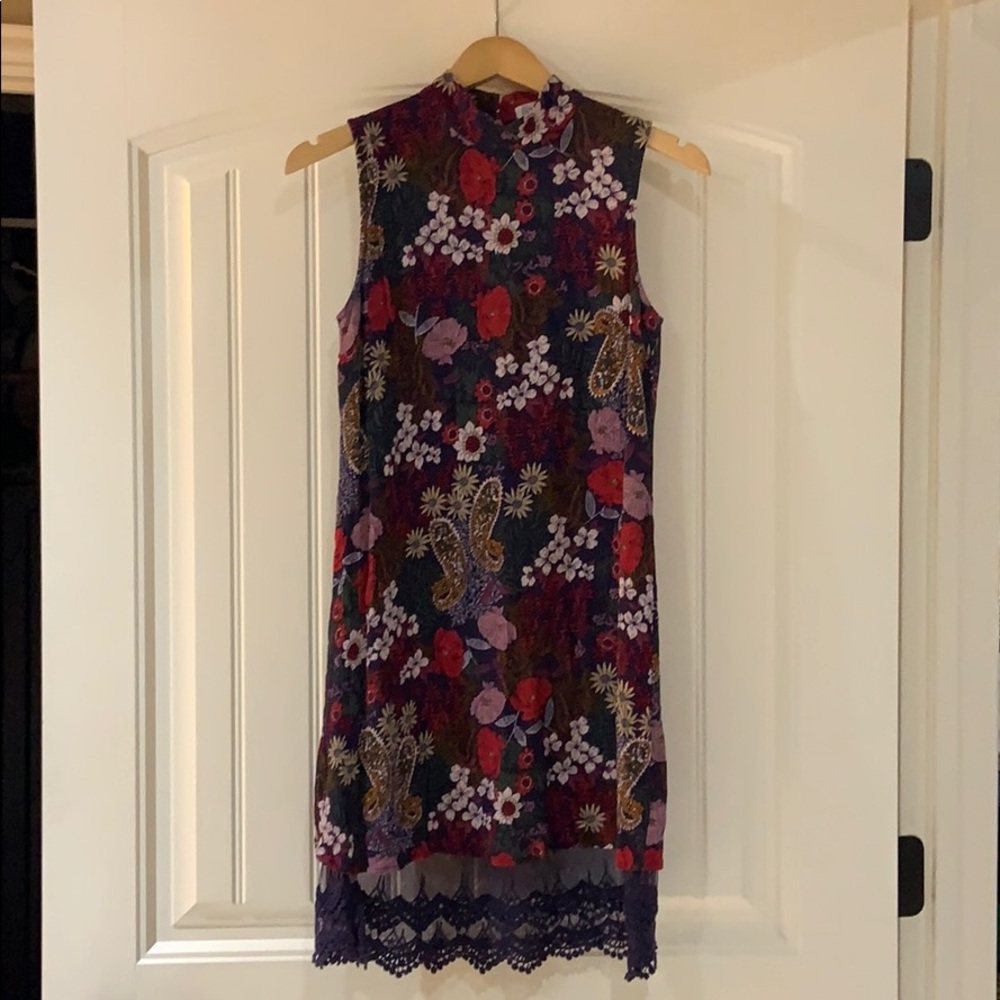 Love Fire Floral Print Dress